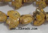 CFG806 12.5 inches 14*18mm carved animal leopard jasper beads