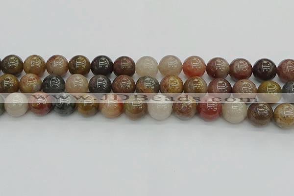 CFJ204 15.5 inches 12mm round fancy jasper beads wholesale