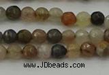 CFJ210 15.5 inches 4mm faceted round fancy jasper beads wholesale