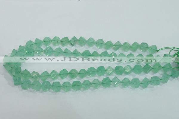 CFL100 15.5 inches 8*8mm cube natural green fluorite gemstone beads