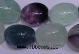 CFL1075 15 inches 18*22mm nuggets natural fluorite gemstone beads