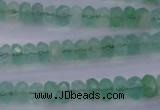 CFL111 15.5 inches 5*8mm faceted rondelle green fluorite beads