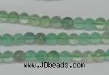 CFL115 15.5 inches 6mm faceted round green fluorite beads