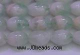 CFL1201 15.5 inches 8*12mm rice green fluorite gemstone beads