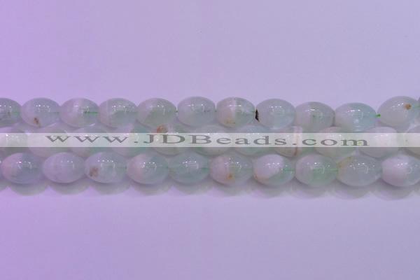 CFL1204 15.5 inches 12*16mm rice green fluorite gemstone beads