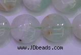 CFL1211 15.5 inches 16mm flat round green fluorite gemstone beads