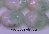 CFL1221 15.5 inches 18*25mm oval green fluorite gemstone beads