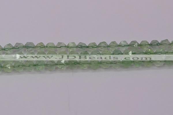 CFL1403 15.5 inches 10mm faceted nuggets green fluorite beads