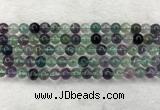 CFL1462 15.5 inches 8mm round A grade fluorite gemstone beads