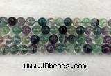 CFL1464 15.5 inches 12mm round A grade fluorite gemstone beads