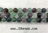 CFL1466 15.5 inches 16mm round A grade fluorite gemstone beads