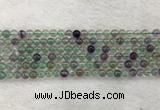 CFL1470 15.5 inches 4mm round AA grade fluorite gemstone beads