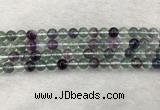 CFL1472 15.5 inches 8mm round AA grade fluorite gemstone beads