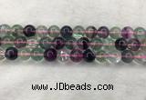 CFL1484 15.5 inches 12mm round rainbow fluorite gemstone beads