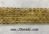 CFL1510 15.5 inches 10mm round yellow fluorite gemstone beads