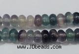 CFL156 15.5 inches 5*8mm rondelle natural fluorite gemstone beads