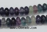 CFL157 15.5 inches 6*10mm rondelle natural fluorite gemstone beads