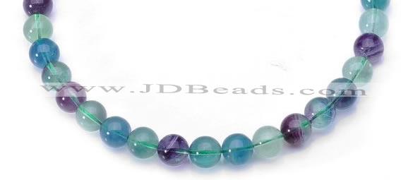 CFL16  A- grade 14mm round natural fluorite gemstone beads