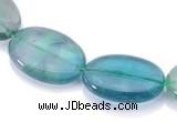 CFL19 8*12mm oval A- grade natural fluorite beads Wholesale