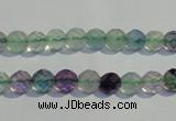 CFL251 15.5 inches 6mm faceted round natural fluorite beads