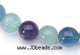 CFL27 16 inch 6mm round B grade natural fluorite beads Wholesale