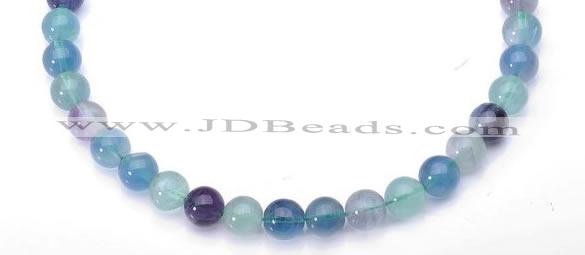 CFL29 16 inch B grade 10mm round natural fluorite gemstone beads