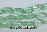 CFL335 15.5 inches 8*12mm oval natural green fluorite beads