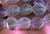 CFL416 15.5 inches 6mm faceted nuggets fluorite gemstone beads