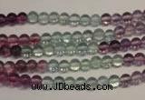 CFL550 15.5 inches 4mm round fluorite gemstone beads wholesale