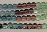 CFL551 15.5 inches 6mm round fluorite gemstone beads wholesale