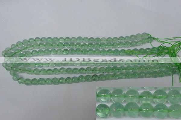 CFL602 15.5 inches 8mm round AB grade green fluorite beads wholesale