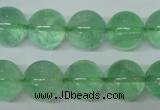 CFL605 15.5 inches 14mm round AB grade green fluorite beads wholesale