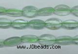 CFL641 15.5 inches 8*12mm oval green fluorite beads wholesale