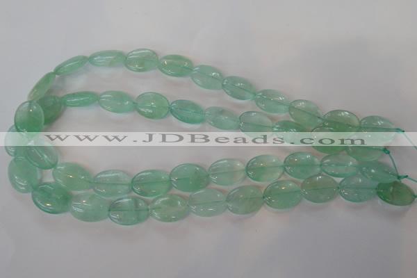 CFL866 15.5 inches 13*18mm oval green fluorite gemstone beads