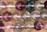 CFL918 15.5 inches 4mm round fluorite gemstone beads