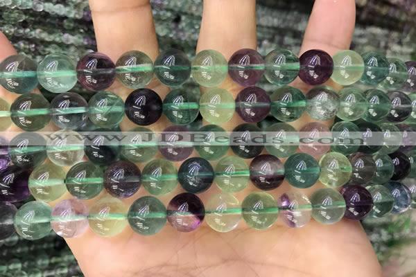 CFL921 15.5 inches 10mm round fluorite gemstone beads