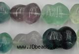 CFL958 15.5 inches 16*22mm peanut-shaped natural fluorite beads