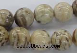 CFS05 15.5 inches 16mm round natural feldspar gemstone beads