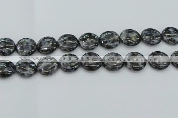 CFS315 15.5 inches 20mm flat round feldspar gemstone beads