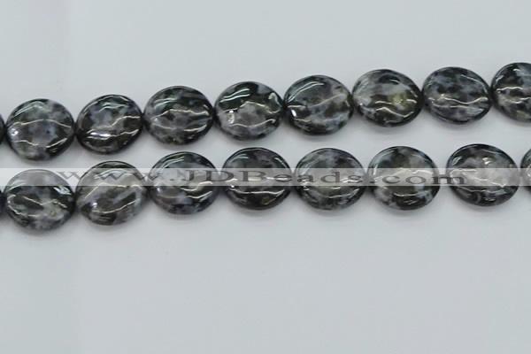 CFS316 15.5 inches 25mm flat round feldspar gemstone beads