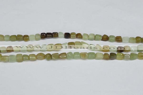 CFW116 15.5 inches 5*8mm - 8*10mm nuggets flower jade gemstone beads