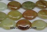 CFW137 15.5 inches 15*20mm marquise flower jade gemstone beads