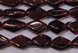 CGA388 15 inches 5*7mm diamond natural red garnet beads wholesale