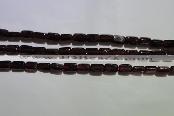 CGA403 15.5 inches 5*8mm rectangle natural red garnet beads wholesale