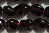 CGA416 15.5 inches 5*6mm nuggets natural red garnet beads wholesale