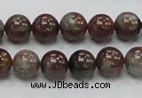 CGA50 15.5 inches 10mm round red green garnet gemstone beads