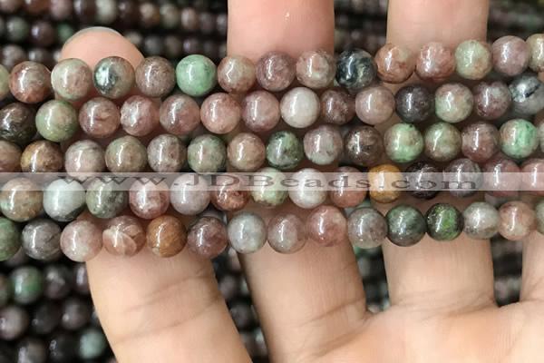 CGA684 15.5 inches 6mm round kashgar garnet beads wholesale