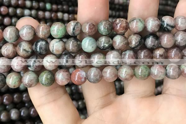 CGA685 15.5 inches 8mm round kashgar garnet beads wholesale