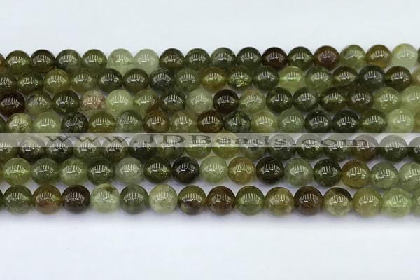 CGA711 15.5 inches 6mm round natural green garnet gemstone beads