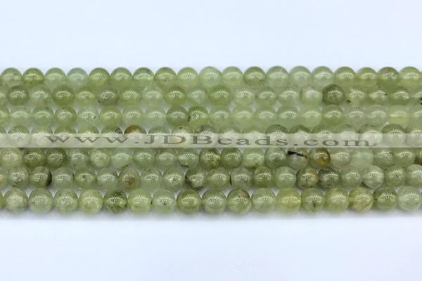 CGA845 15 inches 6mm round green garnet beads